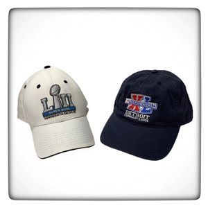 Super Bowl Hats Memorabilia Minnesota Michigan Collectible NWT Lot of 2